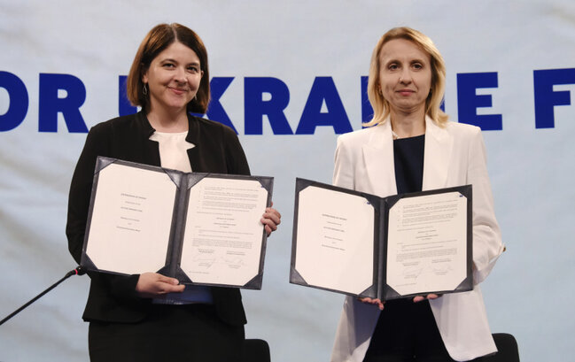 Lietuva, kartu su kitomis ES šalimis, per Europos investicijų banko fondą įsipareigoja Ukrainai...