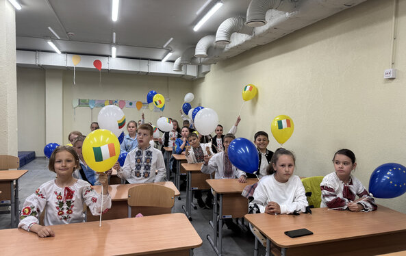 Molodižnėje, Odesos srityje, atidaryta požeminė slėptuvė - mokykla