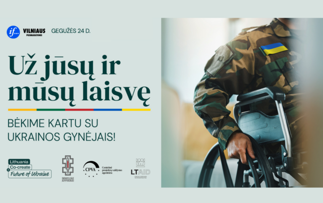 Vilniuje vyks simbolinis Ukrainos karių bėgimas – dalyvaus sužeisti laisvės gynėjai