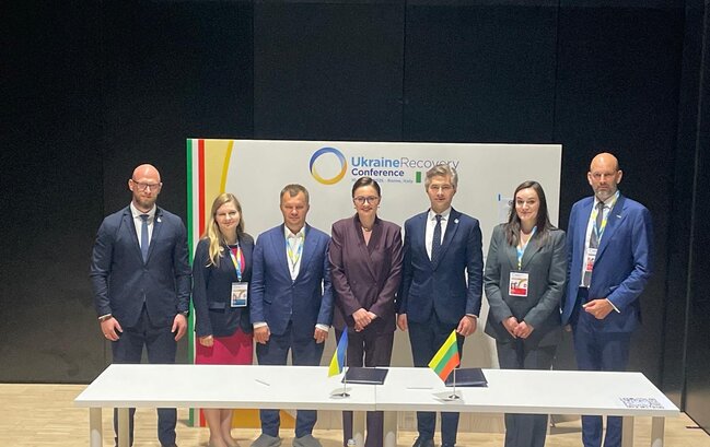 Lietuva ir Ukraina pasirašė strateginį memorandumą dėl programos „Create Ukraine“ plėtros ir...