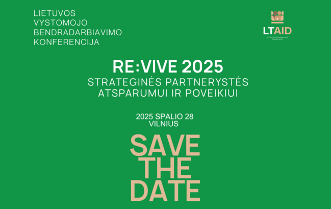Save the Date - Lietuvos vystomojo bendradarbiavimo konferencija