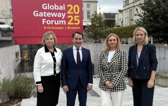 S. Mitkus „Global Gateway“ forume: Lietuva telkia partnerius Ukrainos atstatymui ir yra...
