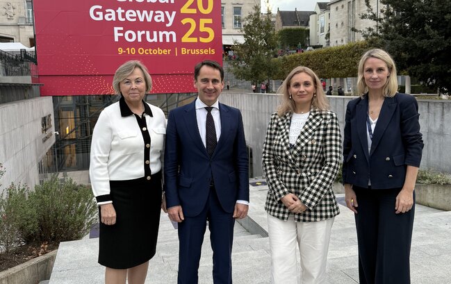S. Mitkus „Global Gateway“ forume: Lietuva telkia partnerius Ukrainos atstatymui ir yra...