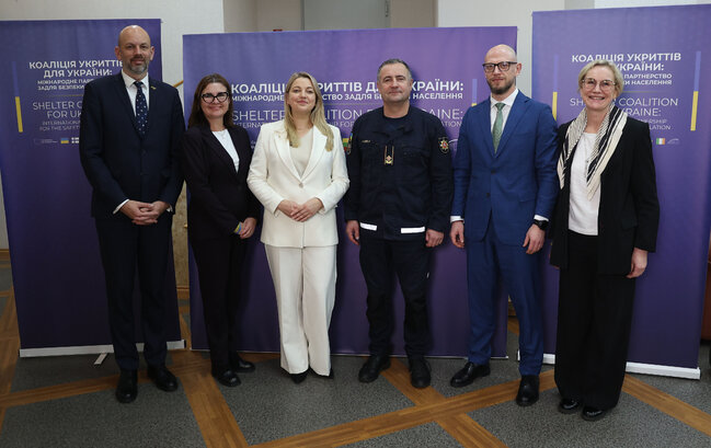 Ukraina ir tarptautiniai partneriai pradeda Civilinės saugos slėptuvių koalicijos veiklą