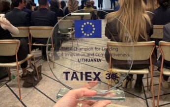 Lietuva pelnė Europos Komisijos „TAIEX Champions Awards“ apdovanojimą už lyderystę skaitmeninių...